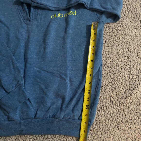 West Memory France Club Med Pullover Half Zip Blue Unisex - Picture 6 of 7